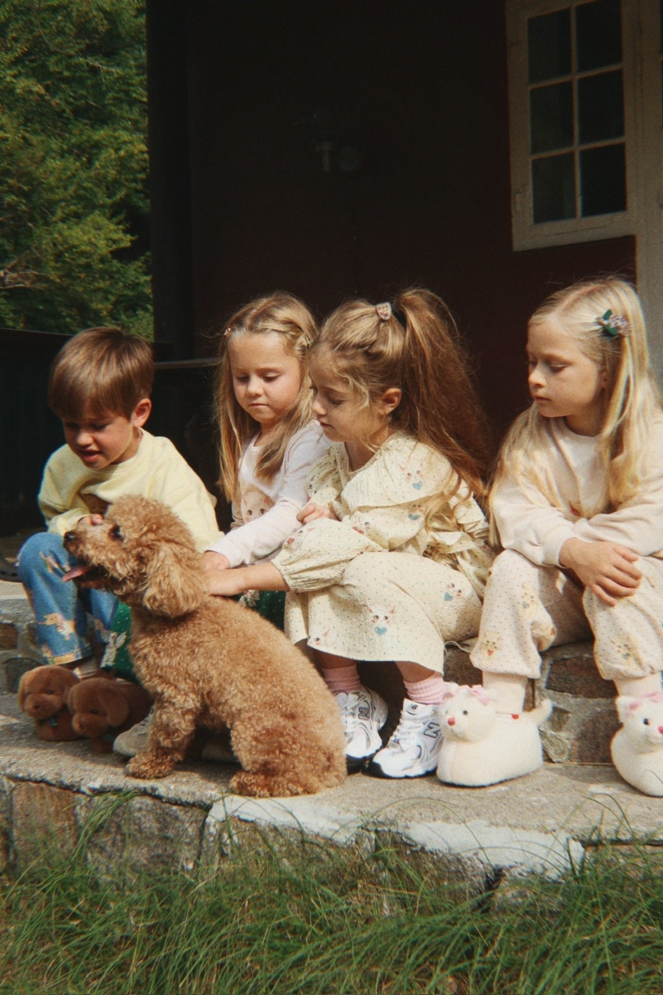 Konges Sløjd ELIN BOW DRESS - dot miao mist Konges Sløjd Limited Collection