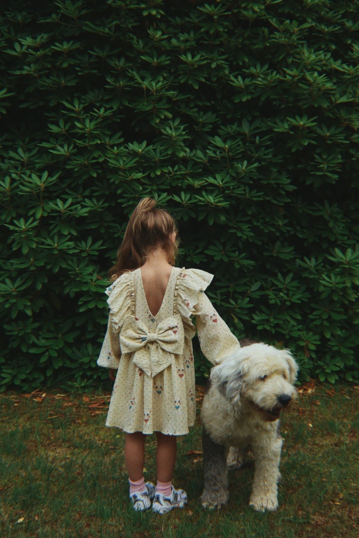 Konges Sløjd ELIN BOW DRESS - dot miao mist Konges Sløjd Limited Collection