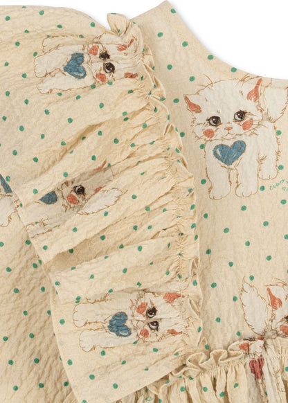 Konges Sløjd ELIN BOW DRESS - dot miao mist Konges Sløjd Limited Collection