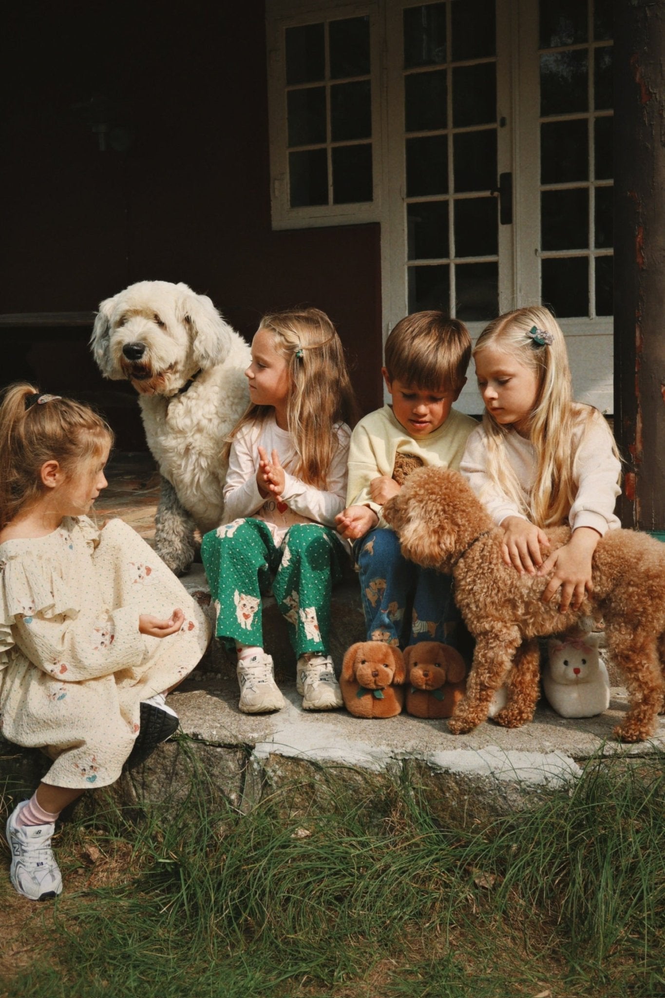 Konges Sløjd ELIN BOW DRESS - dot miao mist Konges Sløjd Limited Collection