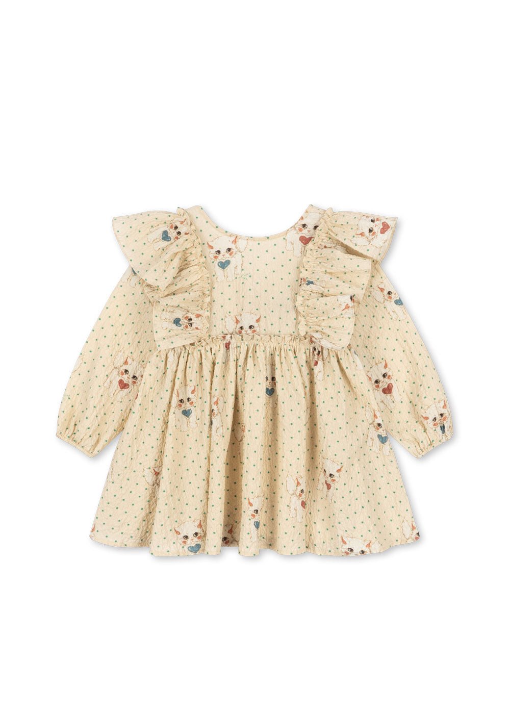 Konges Sløjd ELIN BOW DRESS - dot miao mist Konges Sløjd Limited Collection