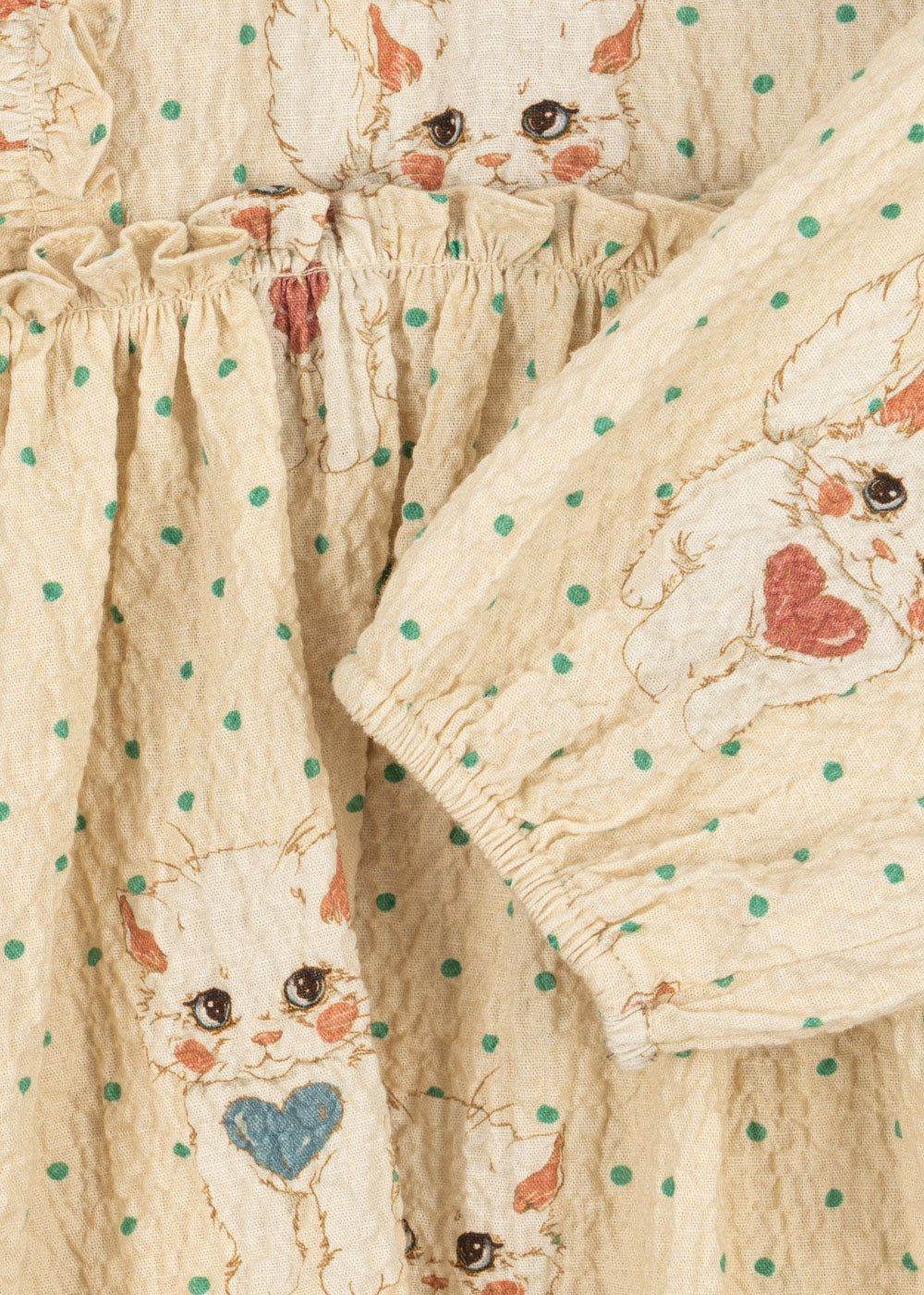 Konges Sløjd ELIN BOW DRESS - dot miao mist Konges Sløjd Limited Collection