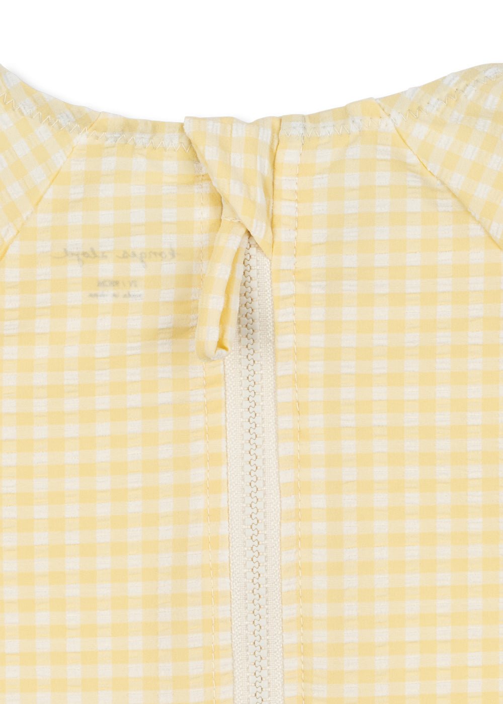 Konges Sløjd ETTA LONG SLEEVE SWIMSUIT - banana almond check Konges Sløjd New Collection