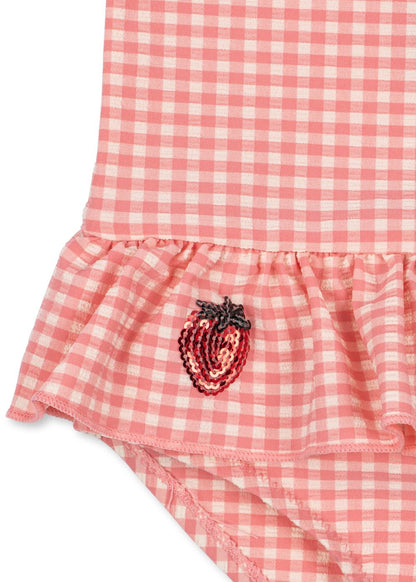 Konges Sløjd ETTA LONG SLEEVE SWIMSUIT - geranium pink Konges Sløjd New Collection