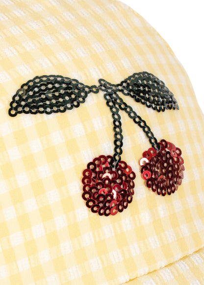 Konges Sløjd ETTA SWIM HAT - banana almond check Konges Sløjd New Collection
