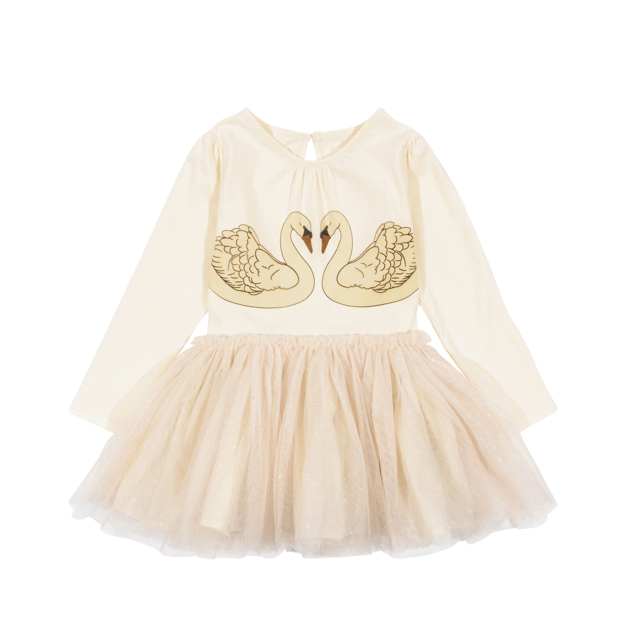 Konges Sljd Fairy ballerina dress - swan buttercream glitter | Dress Konges Sljd Fairy ballerina dress - swan buttercream glitter | Dress