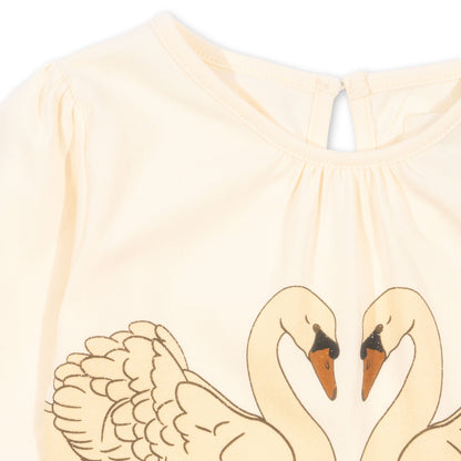 Konges Sløjd Fairy ballerina dress - swan buttercream glitter Konges Sløjd