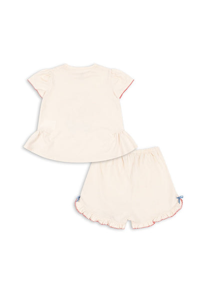 Konges Sløjd FAMO FRILL SET GOTS - ecru Konges Sløjd