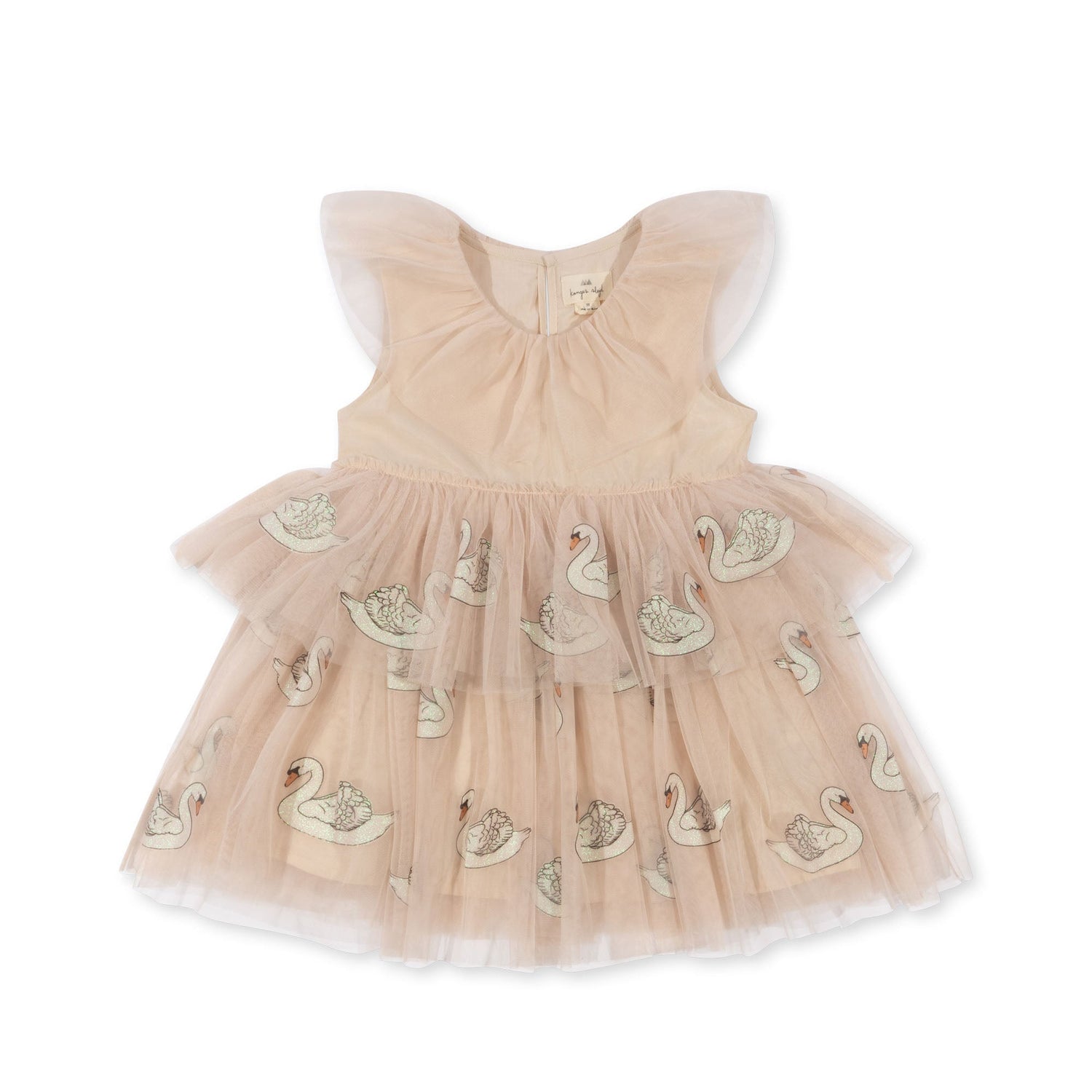 Konges Sløjd FAYETTE DRESS - swan glitter Konges Sløjd