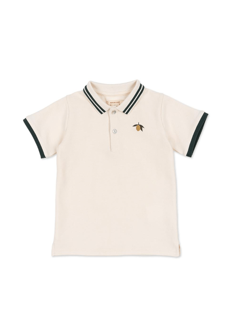 Konges Sløjd Florian Polo Shirt GOTS - Antique White Konges Sløjd