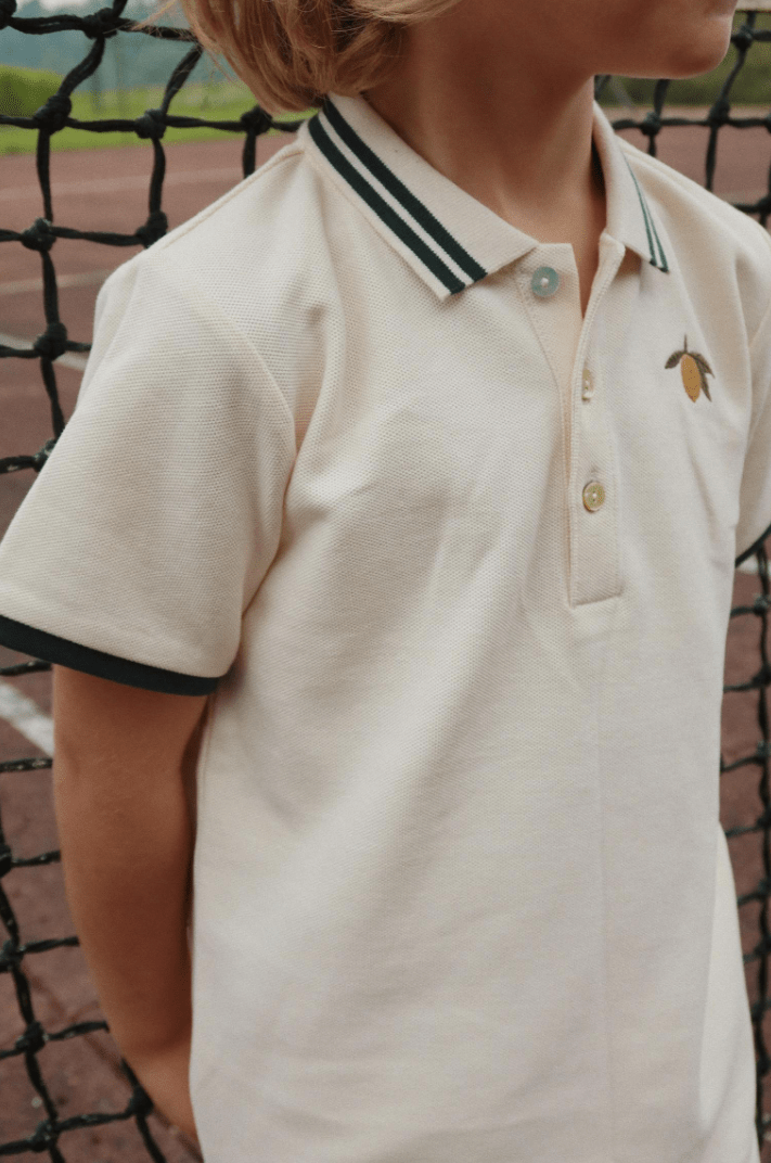 Konges Sløjd Florian Polo Shirt GOTS - Antique White Konges Sløjd