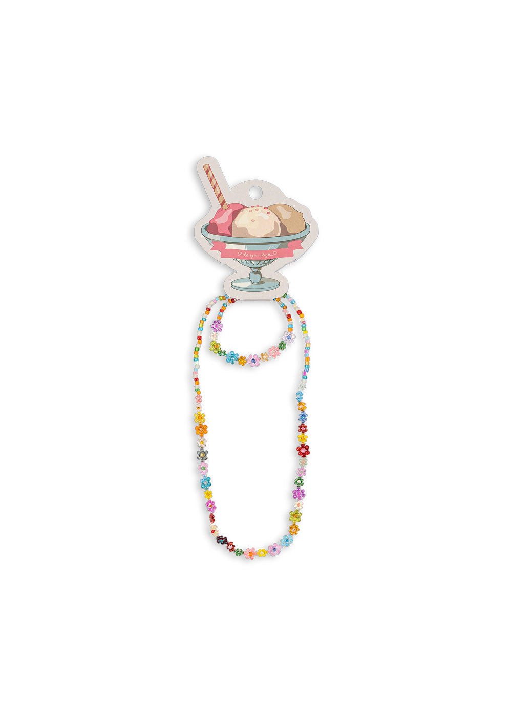 Konges Sløjd FLOWER FIELD NECKLACE AND BRACELET SET - multi Konges Sløjd New Collection