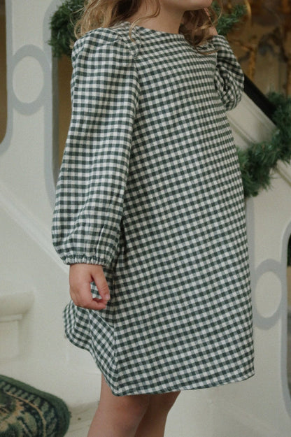 Konges Sløjd FORET DRESS - green check Konges Sløjd New Collection