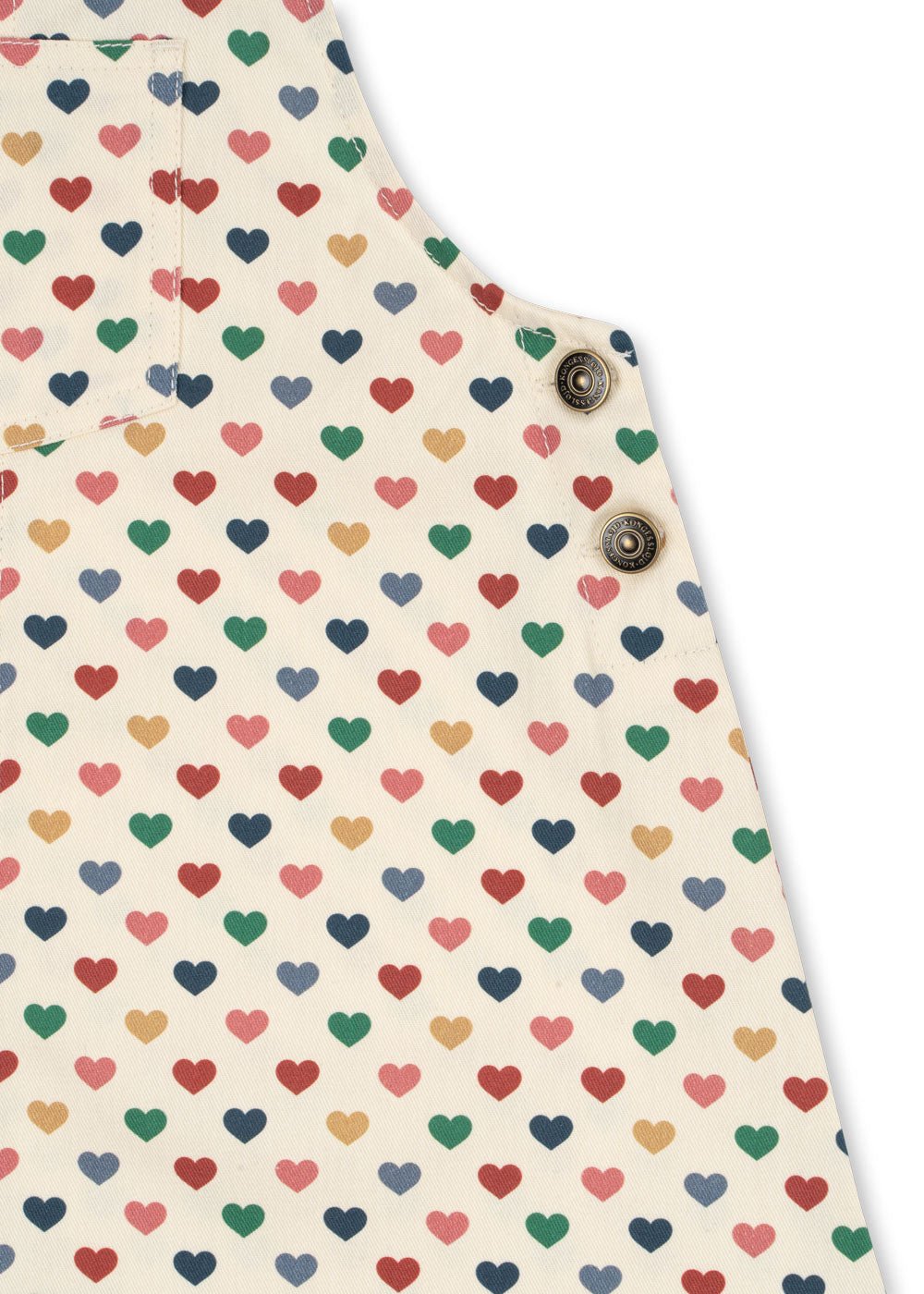 Konges Sløjd FRANKIE OVERALL DRESS GOTS - coeur coloré Konges Sløjd