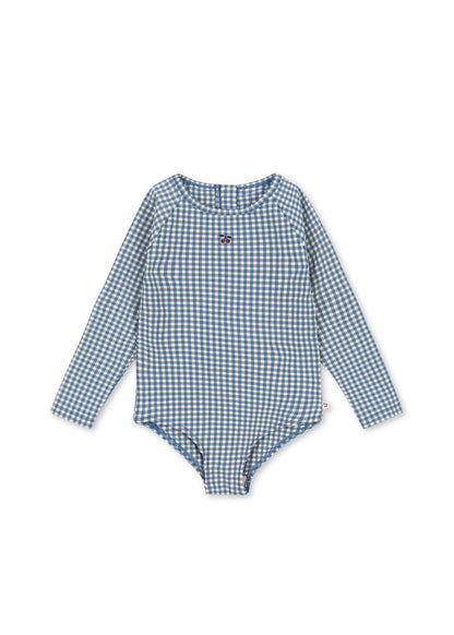 Konges Sløjd FRESIA LONG SLEEVE SWIMSUIT - harbor check Konges Sløjd New Collection