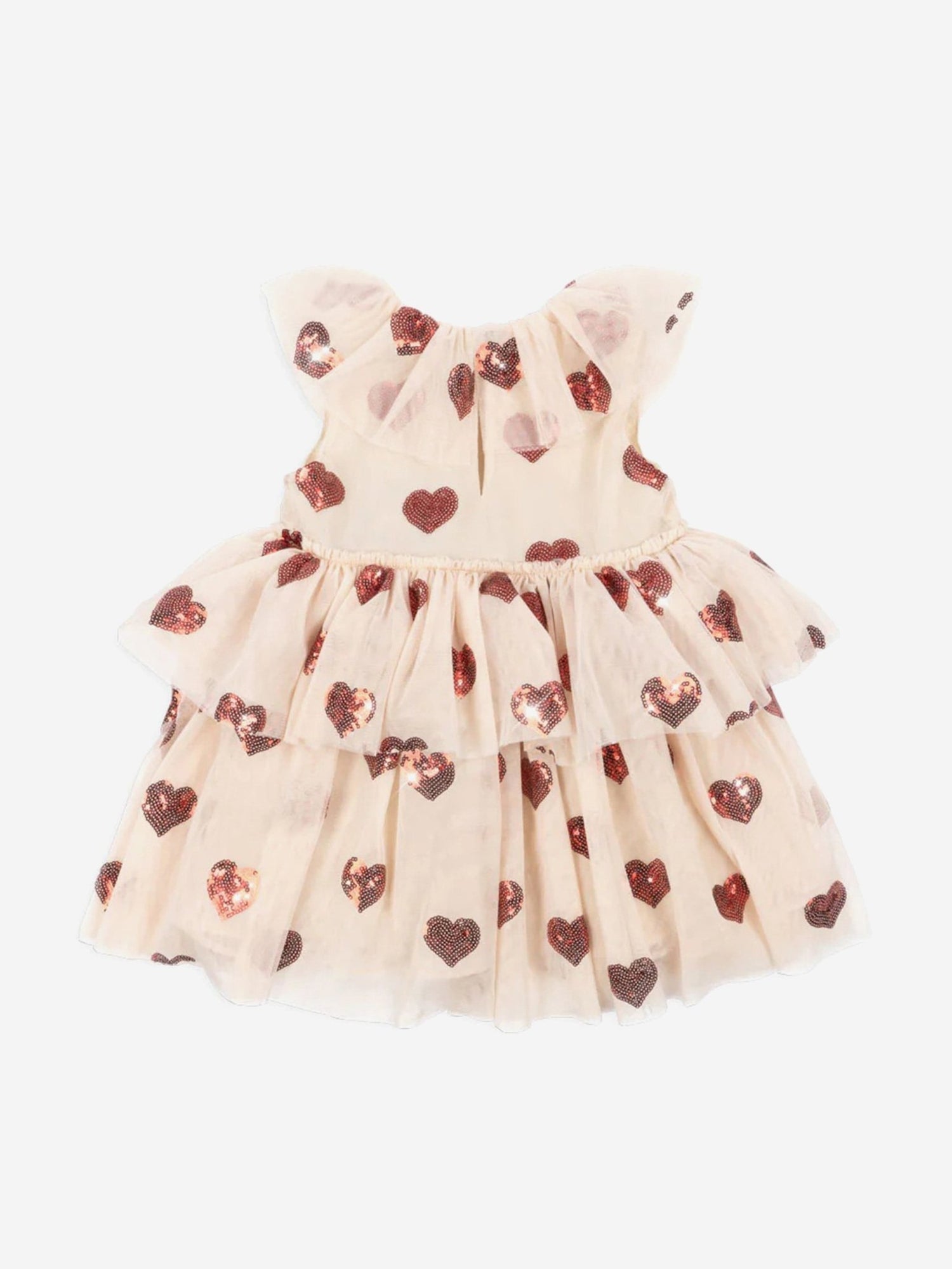 Konges Sløjd Girls Yvonne Tulle Hearts Fairy Dress in Ivory Konges Sløjd