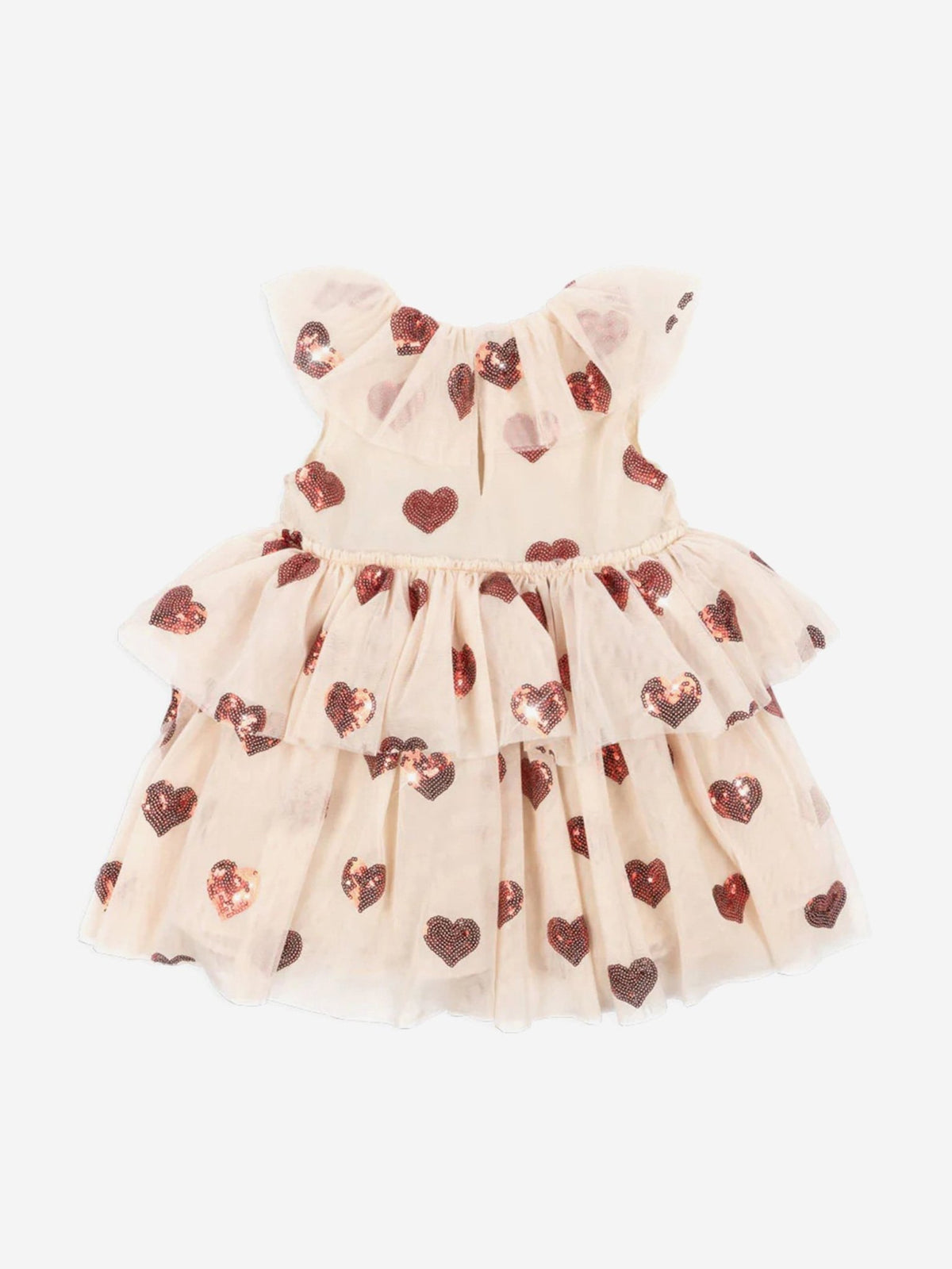 Konges Sløjd Girls Yvonne Tulle Hearts Fairy Dress in Ivory Konges Sløjd