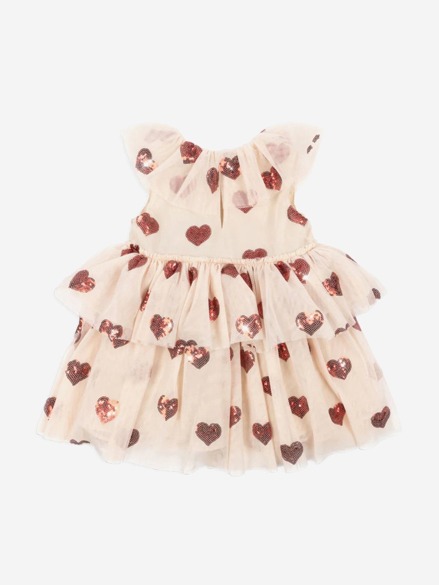 Konges Sløjd Girls Yvonne Tulle Hearts Fairy Dress in Ivory Konges Sløjd