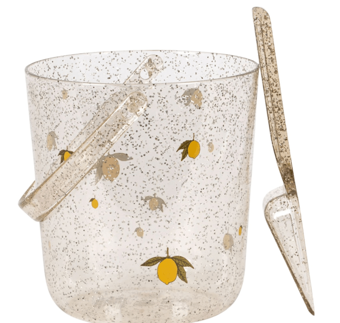 Konges Sløjd Glitter Bucket and Shovel - Lemon Konges Sløjd