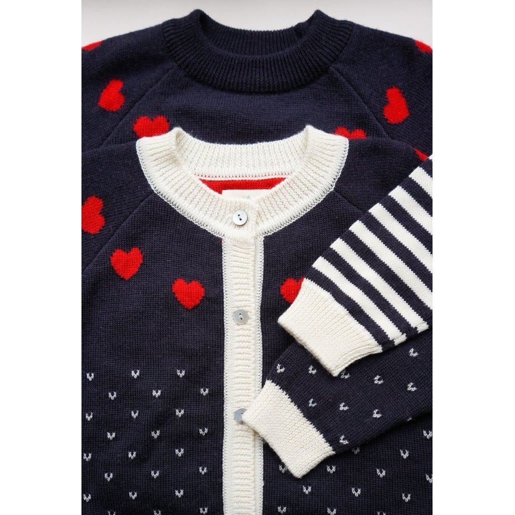 Konges sløjd Heart Blouse - Stripe Konges sløjd