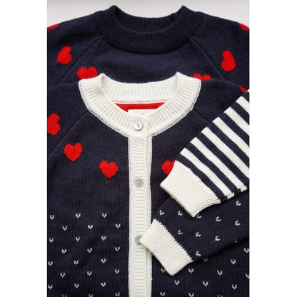 Konges sløjd Heart Blouse - Stripe Konges sløjd