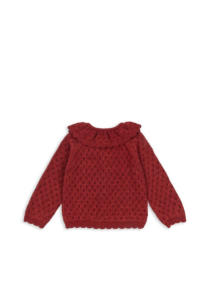 Konges Sløjd HOLIDAY KNIT CARDIGAN - red dahlia Konges Sløjd New Collection