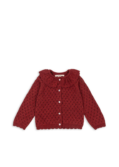 Konges Sløjd HOLIDAY KNIT CARDIGAN - red dahlia Konges Sløjd New Collection