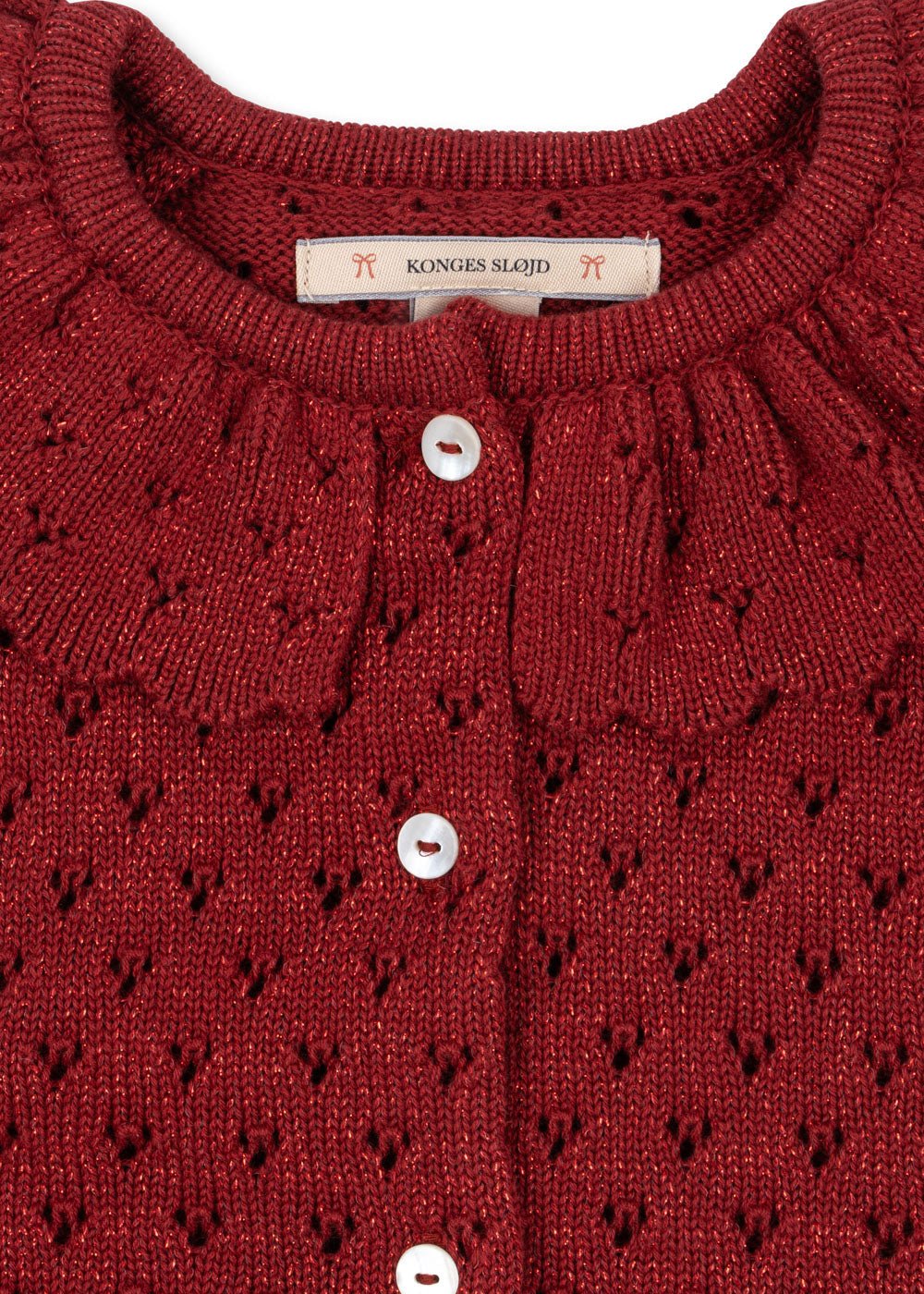 Konges Sløjd HOLIDAY KNIT CARDIGAN - red dahlia Konges Sløjd New Collection