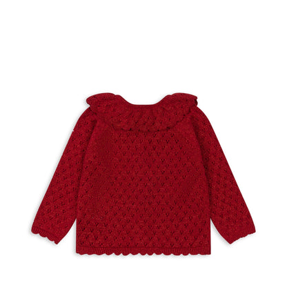 Konges Sløjd Holiday knit cardigan - savy red Konges Sløjd - enjoykidsus