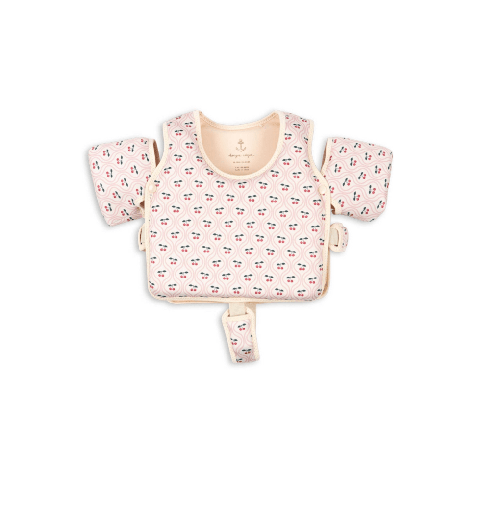 Konges Sløjd Hollis Swim vest with wing - Cherry Pink Motif Hollis Konges Sløjd