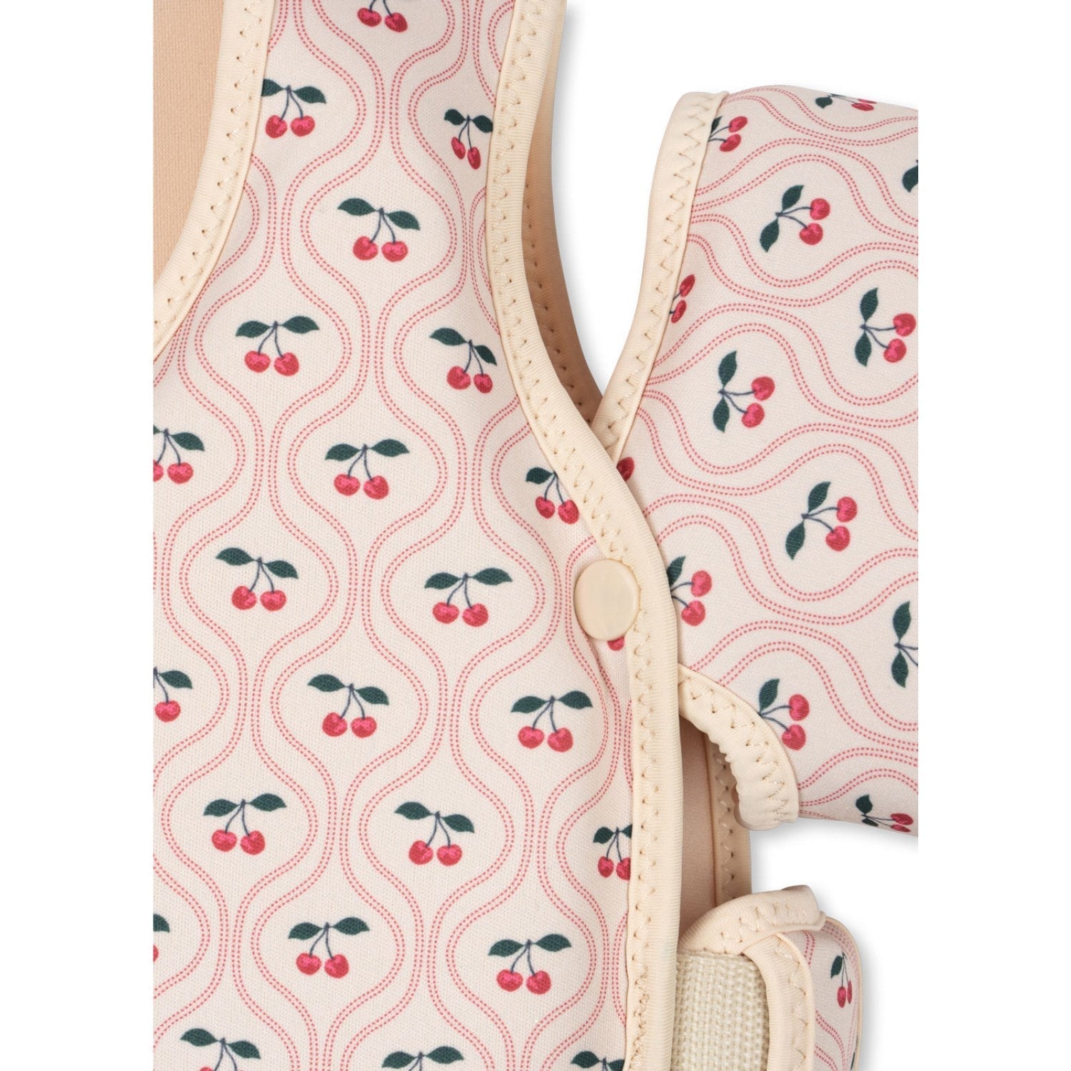 Konges Sløjd Hollis Swim vest with wing - Cherry Pink Motif Hollis Konges Sløjd