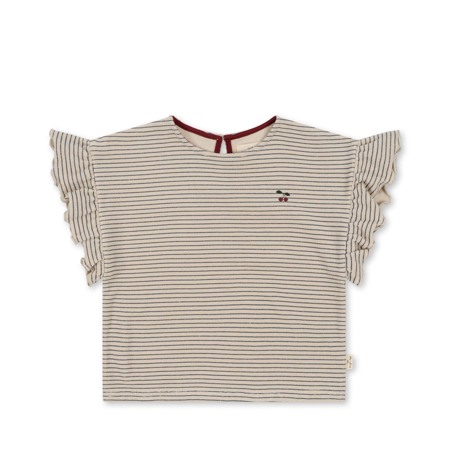 Konges Sløjd Itty frill tee - stripe bluie Konges Sløjd - enjoykidsus