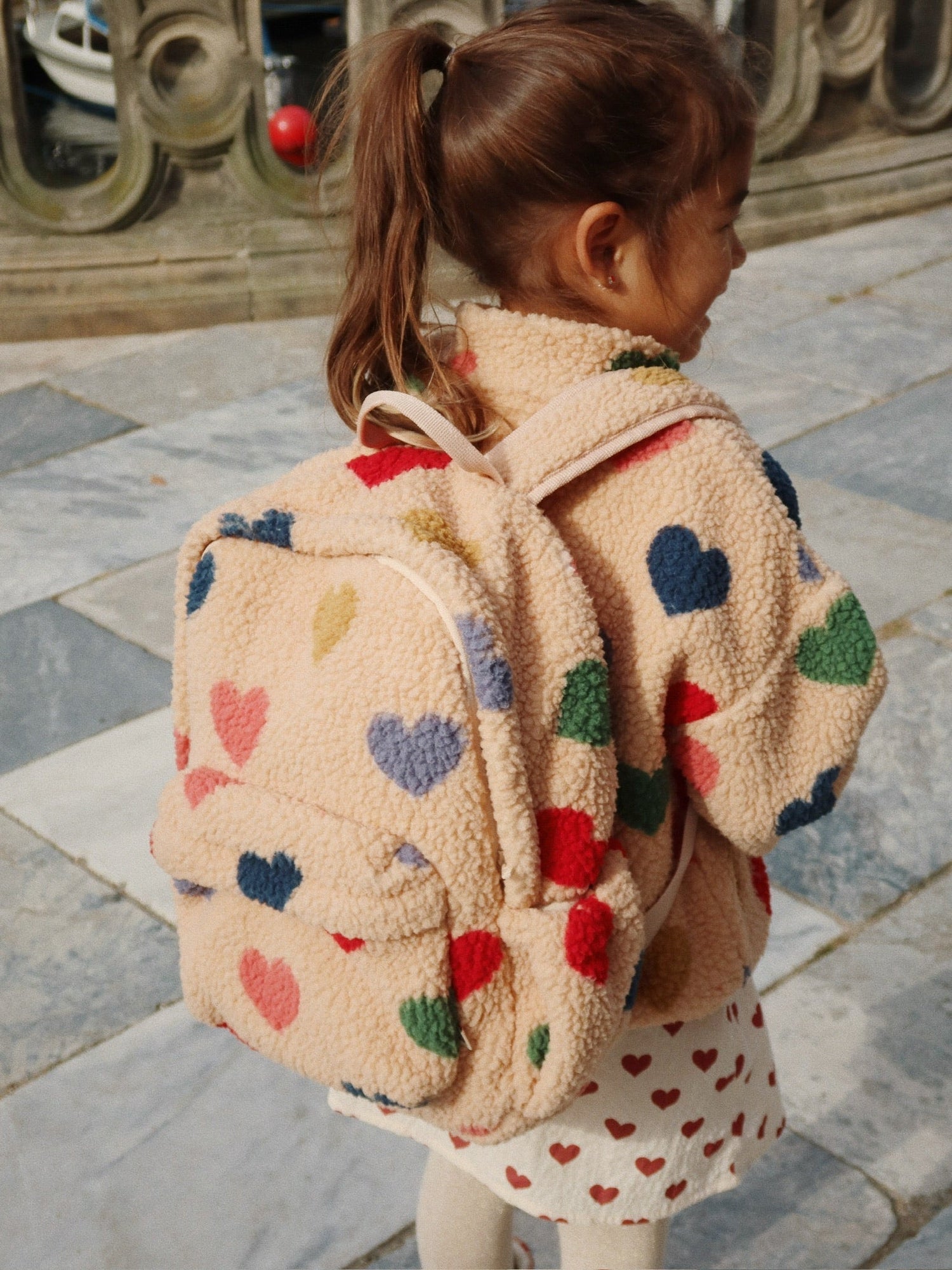 Konges Sløjd JODY BACKPACK - bon coeur coloré Konges Sløjd