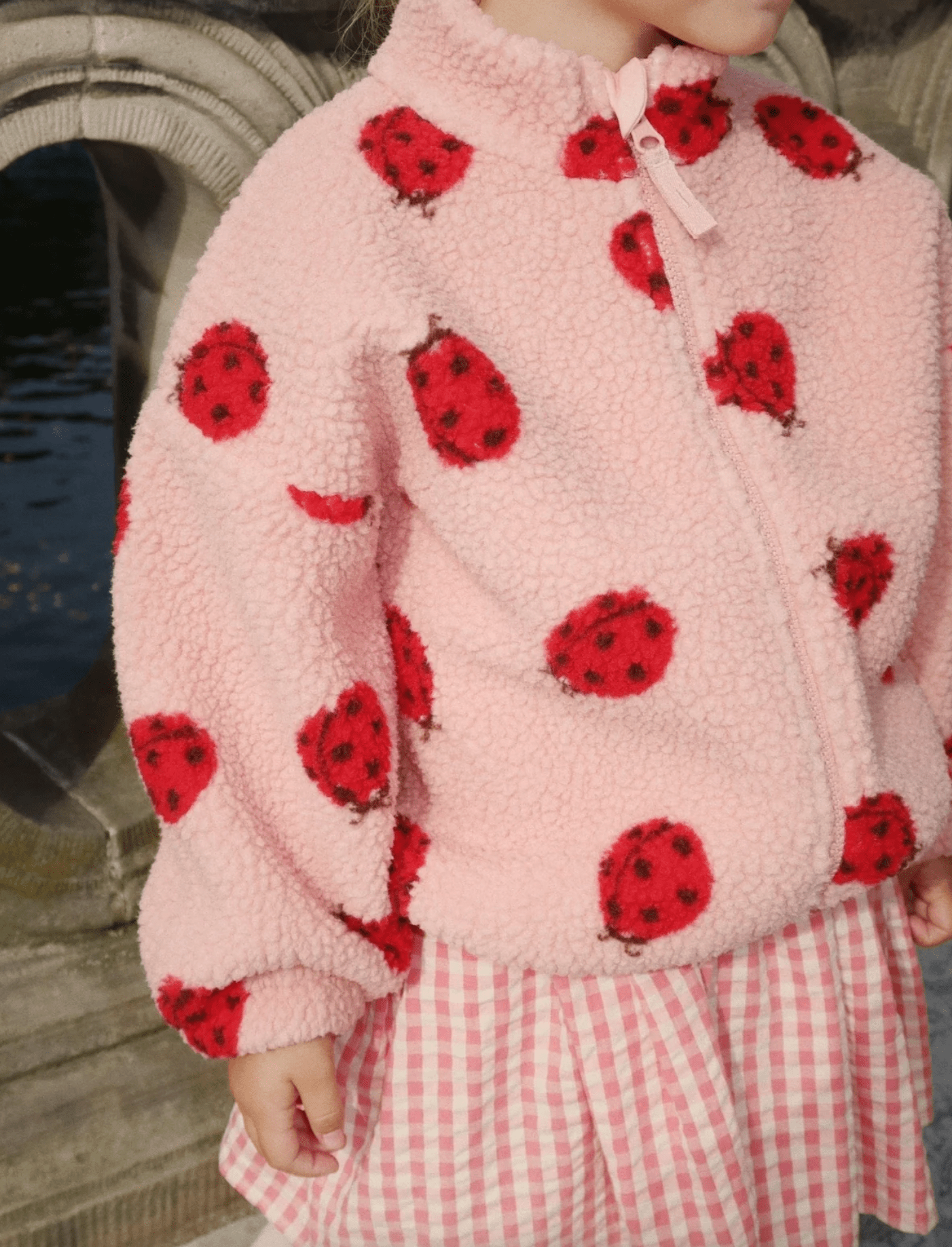 Konges Sløjd JODY TEDDY JACKET GRS - Ladybug Pink Konges Sløjd New Collection