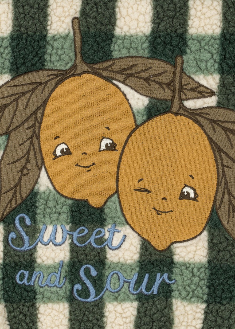 Konges Sløjd JODY TEDDY VEST - green check Konges Sløjd New Collection