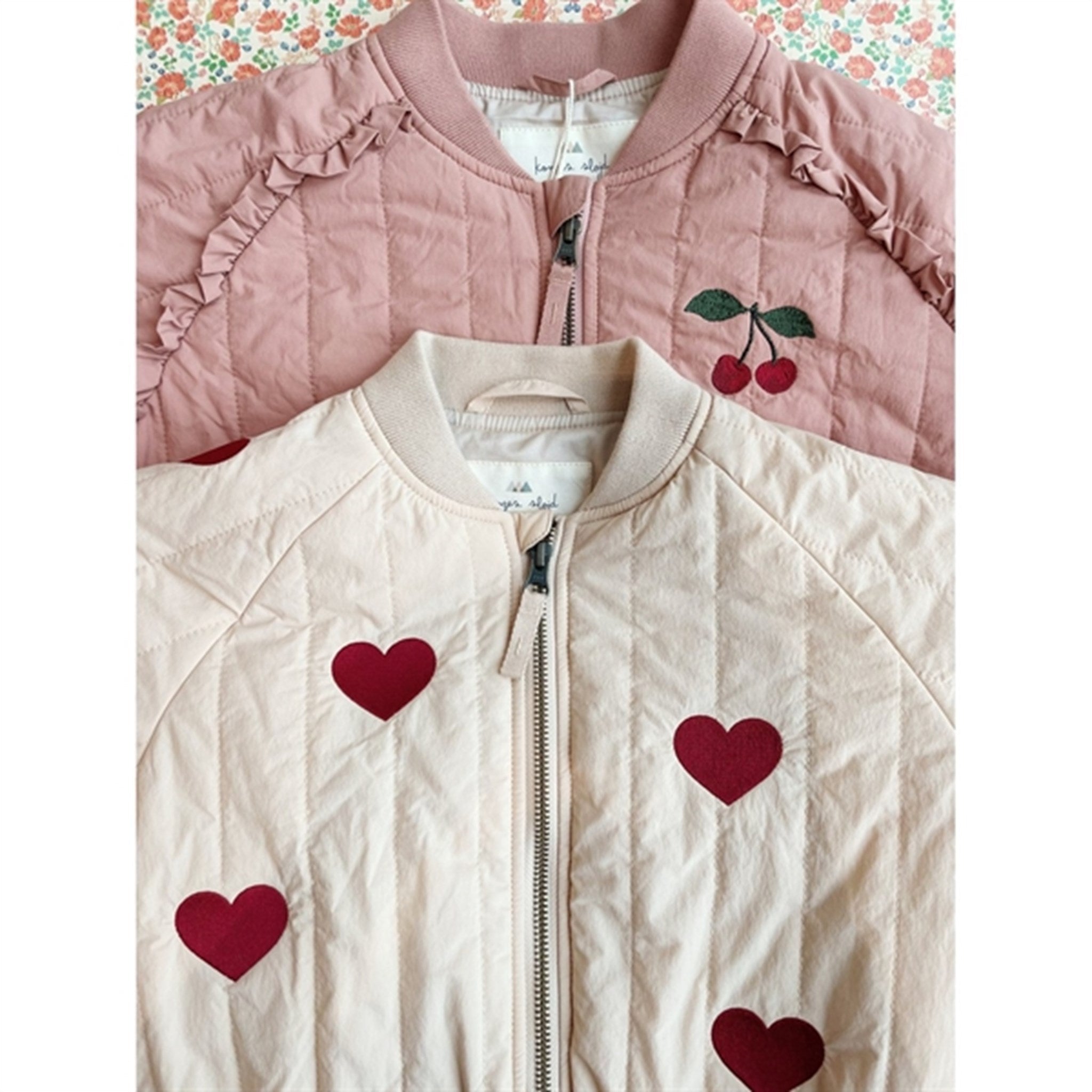 Konges Sløjd Juno Frill Bomber Thermo Jacket Cameo Brown Konges Sløjd