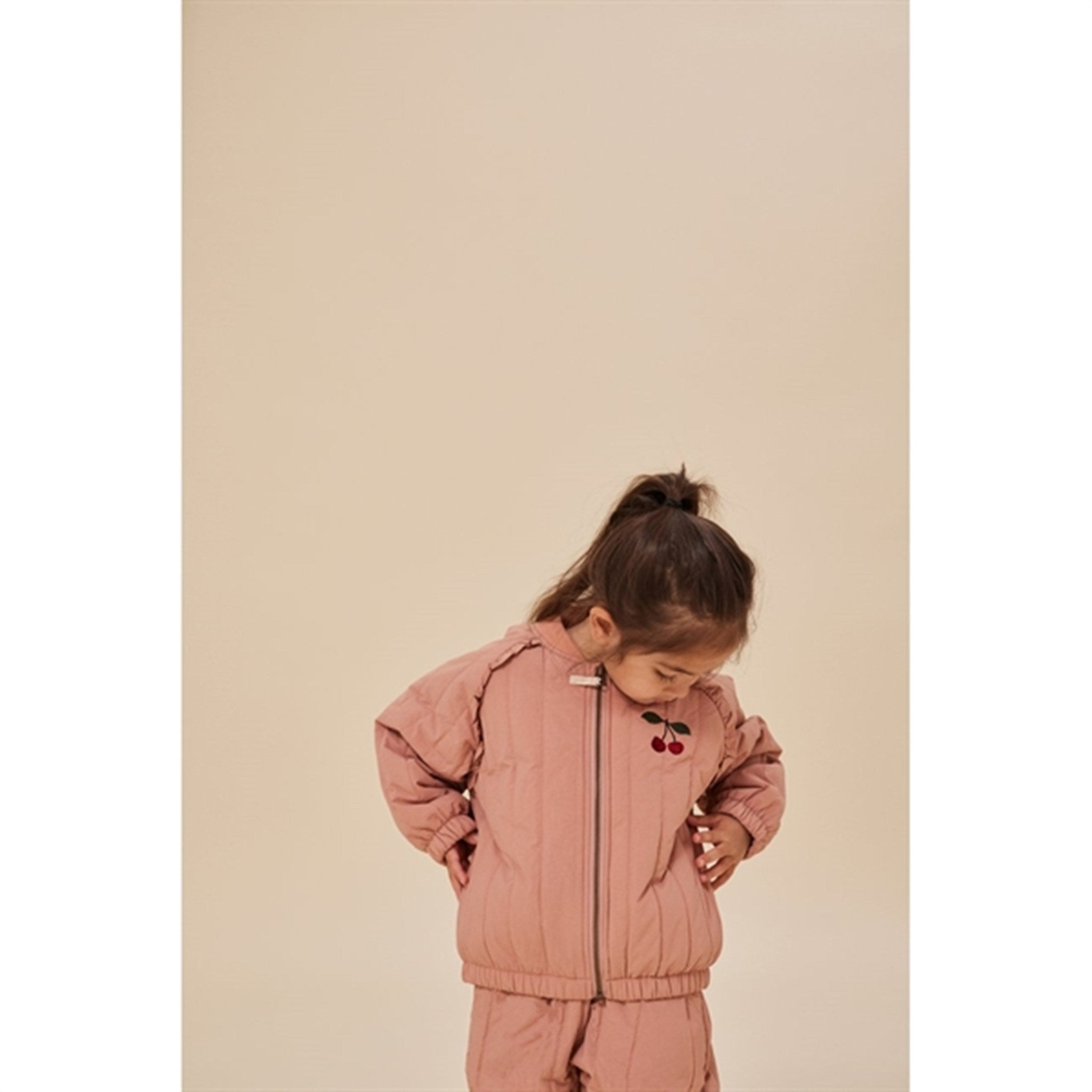 Konges Sløjd Juno Frill Bomber Thermo Jacket Cameo Brown Konges Sløjd