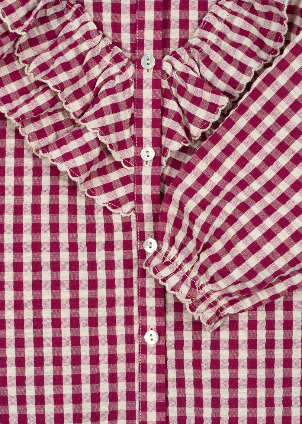 Konges Sløjd KIM BLOUSE - sangria/butter check Konges Sløjd New Collection