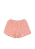 Konges Sløjd KIM FRILL SHORTS GOTS - flamingo plume check Konges Sløjd