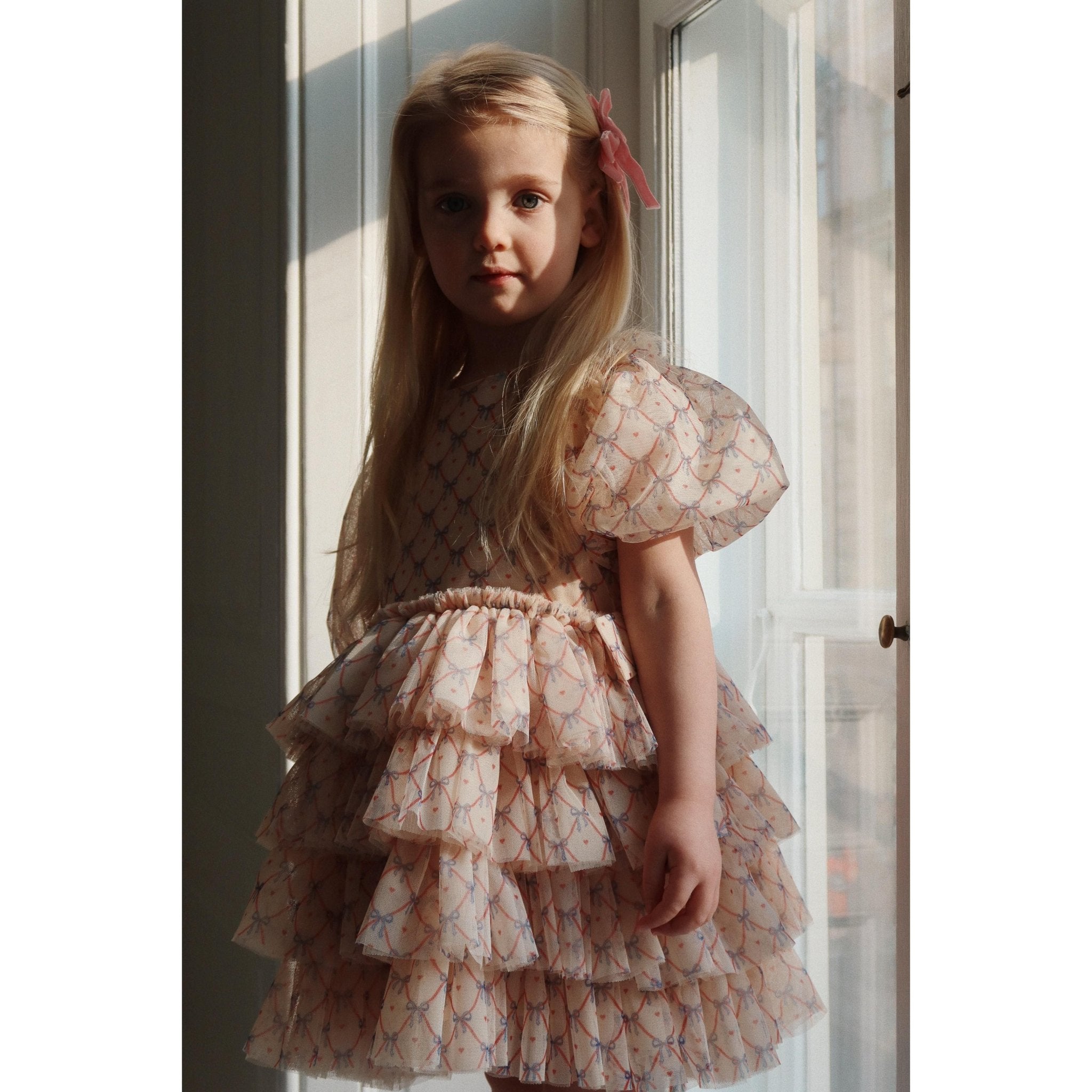 konges sløjd layed FAY DRESS - CHECK BOWIE konges sløjd