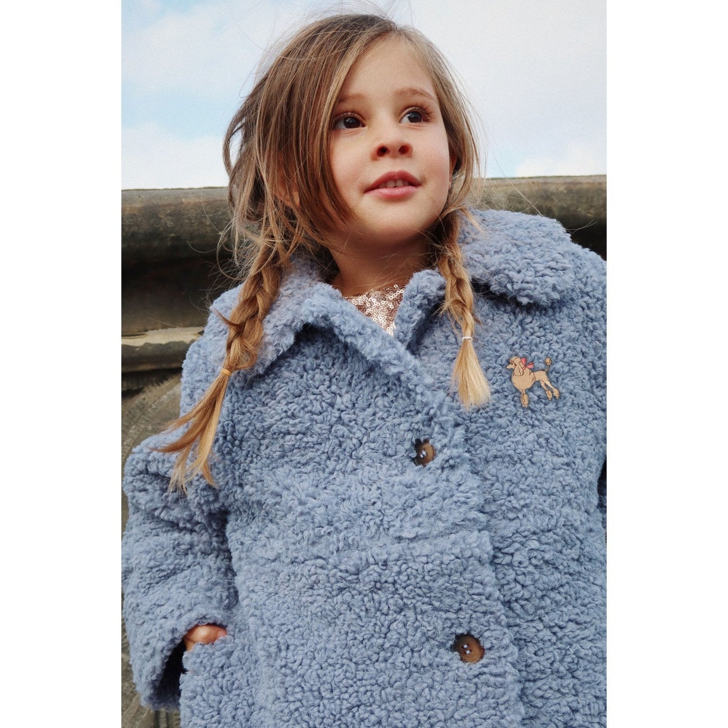 Konges Sløjd Light Blue Tillie Coat Konges Sløjd - enjoykidsus