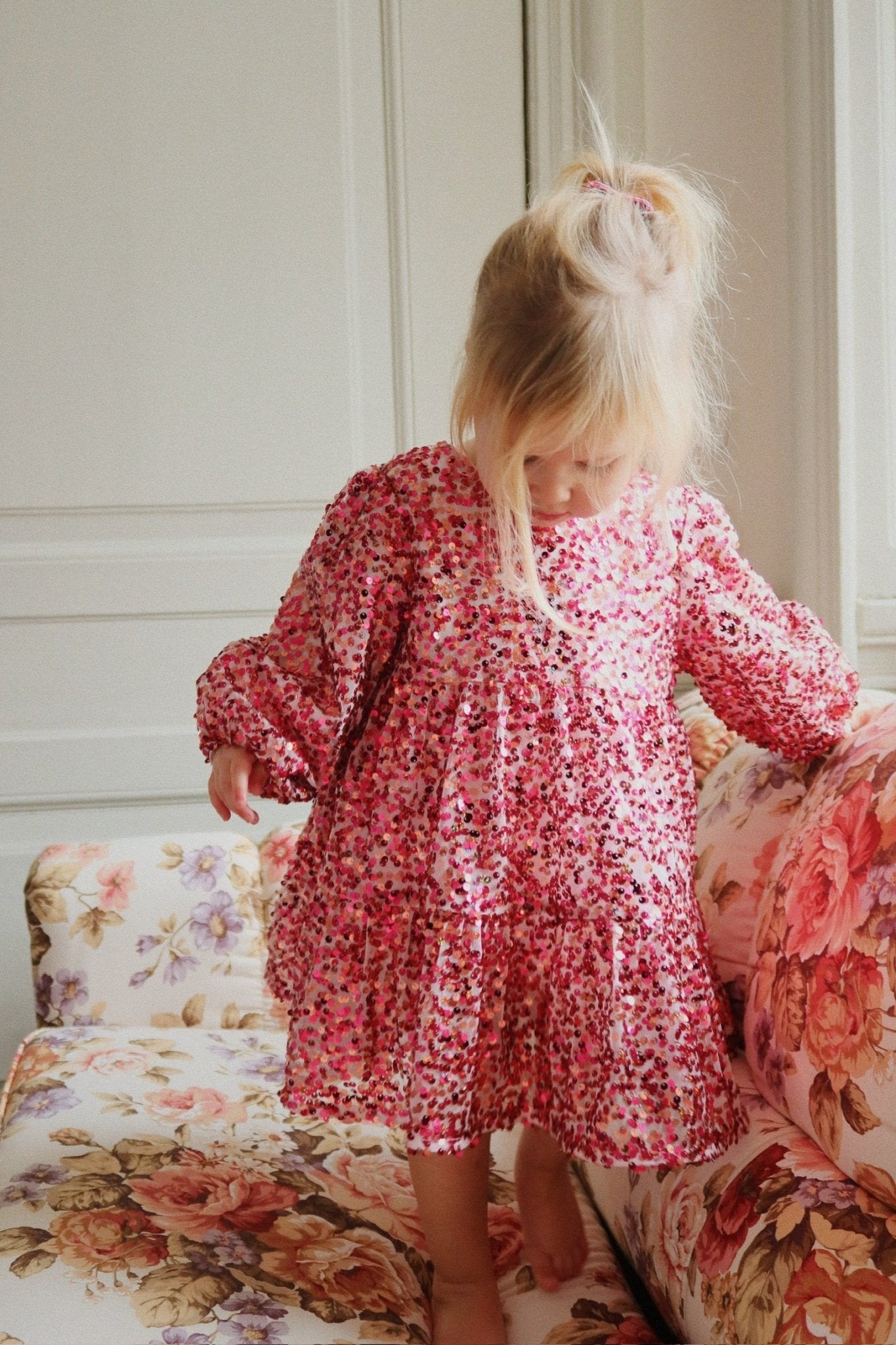 Konges Sløjd LILA BOW DRESS - sparkling sangria Konges Sløjd New Collection