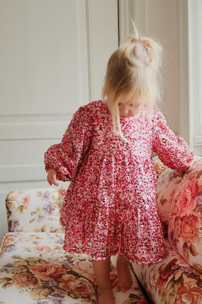 Konges Sløjd LILA BOW DRESS - sparkling sangria Konges Sløjd New Collection