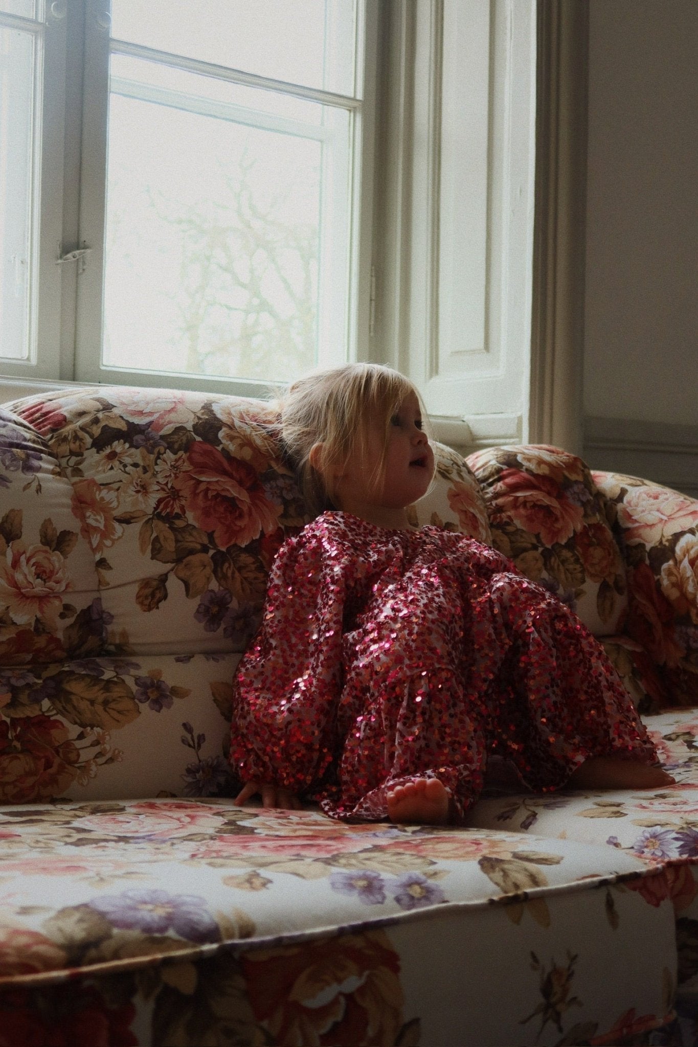 Konges Sløjd LILA BOW DRESS - sparkling sangria Konges Sløjd New Collection