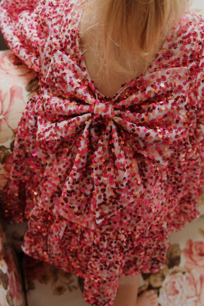 Konges Sløjd LILA BOW DRESS - sparkling sangria Konges Sløjd New Collection