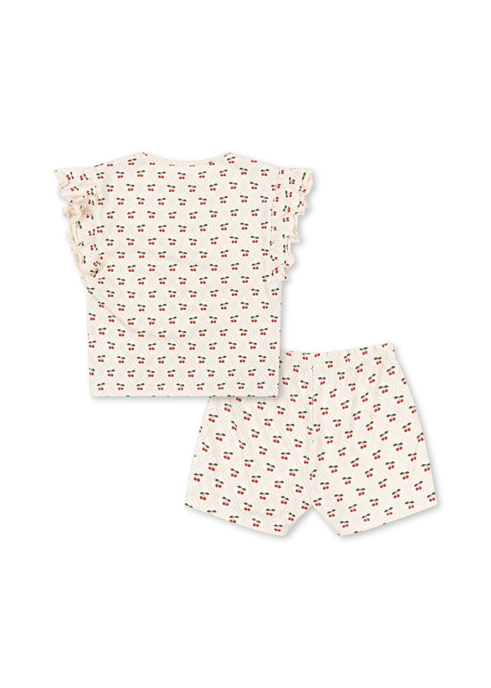 Konges Sløjd LIN FRILL SET GOTS - cherry motif Konges Sløjd