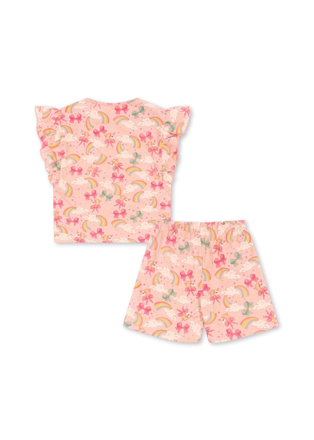 Konges Sløjd LIN FRILL SET GOTS - rainbow bow Konges Sløjd