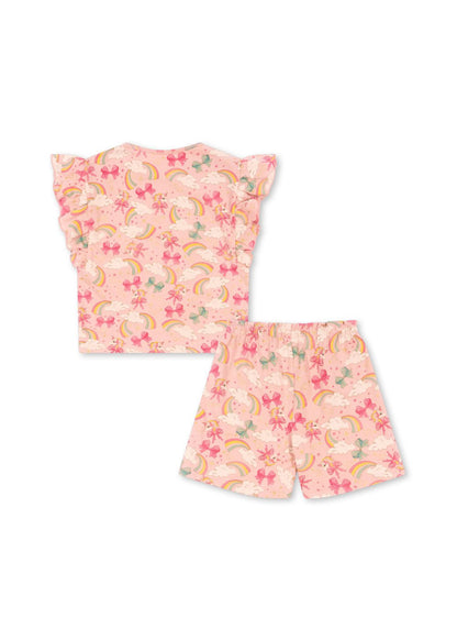 Konges Sløjd LIN FRILL SET GOTS - rainbow bow Konges Sløjd