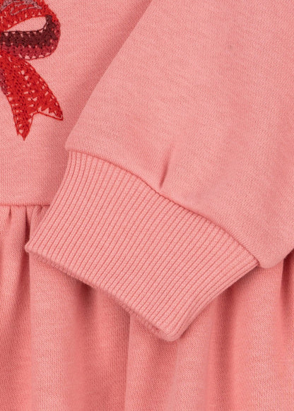 Konges Sløjd LOU BOW SWEAT DRESS - strawberry ice Konges Sløjd New Collection