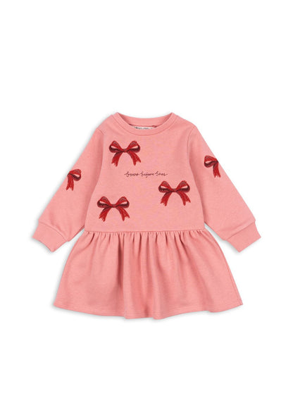 Konges Sløjd LOU BOW SWEAT DRESS - strawberry ice Konges Sløjd New Collection